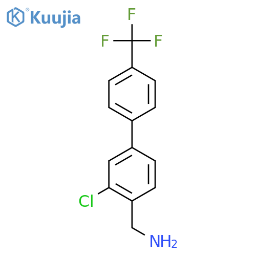 C-(3-Chloro-4'-(trifluoromethyl)biphenyl-4-yl)-methylamine structure