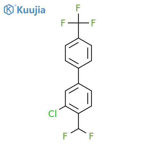 3-Chloro-4-(difluoromethyl)-4'-(trifluoromethyl)biphenyl structure