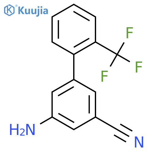 5-Amino-2'-(trifluoromethyl)biphenyl-3-carbonitrile structure