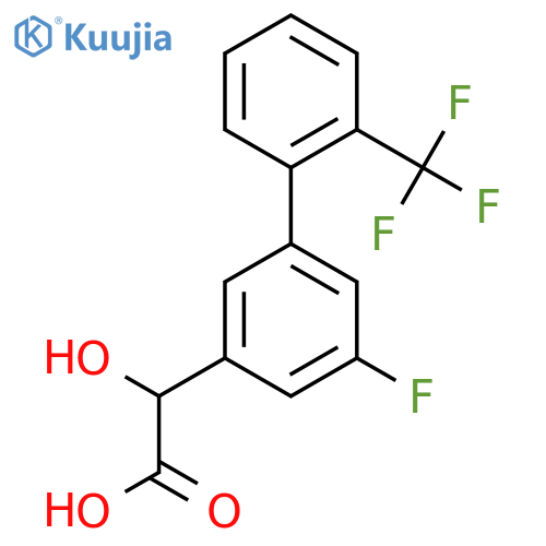 (5-Fluoro-2'-(trifluoromethyl)biphenyl-3-yl)-hydroxyacetic acid structure