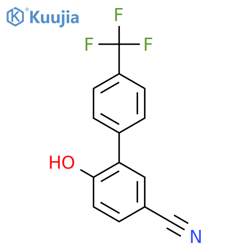 6-Hydroxy-4'-(trifluoromethyl)-1,1'-biphenyl-3-carbonitrile structure