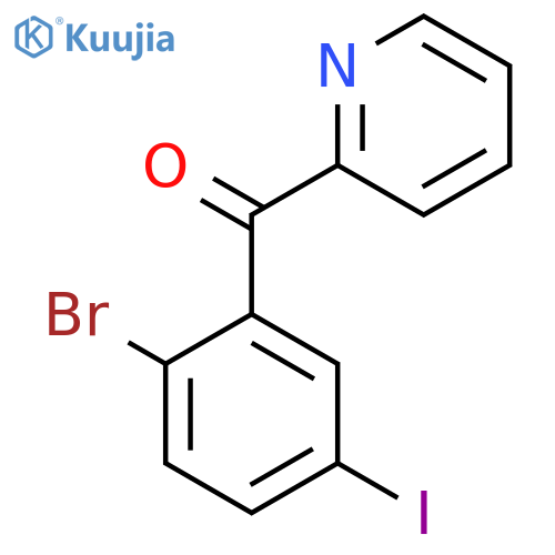 2-(2-Bromo-5-iodobenzoyl)pyridine structure