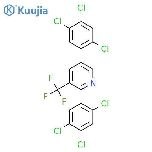 2,5-Bis(2,4,5-trichlorophenyl)-3-(trifluoromethyl)pyridine structure