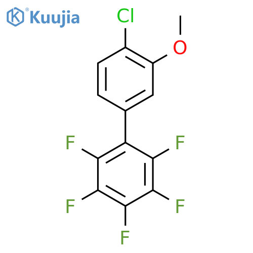 4'-Chloro-3'-methoxy-2,3,4,5,6-pentafluorobiphenyl structure