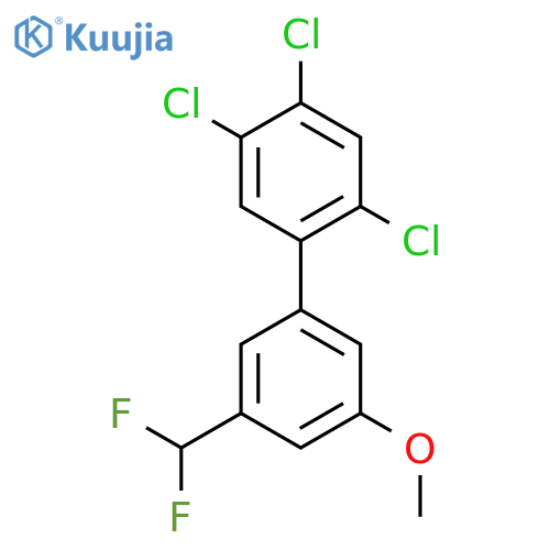 5'-Difluoromethyl-3'-methoxy-2,4,5-trichlorobiphenyl structure