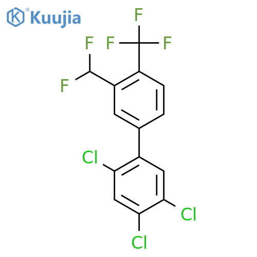 3'-Difluoromethyl-2,4,5-trichloro-4'-(trifluoromethyl)biphenyl structure