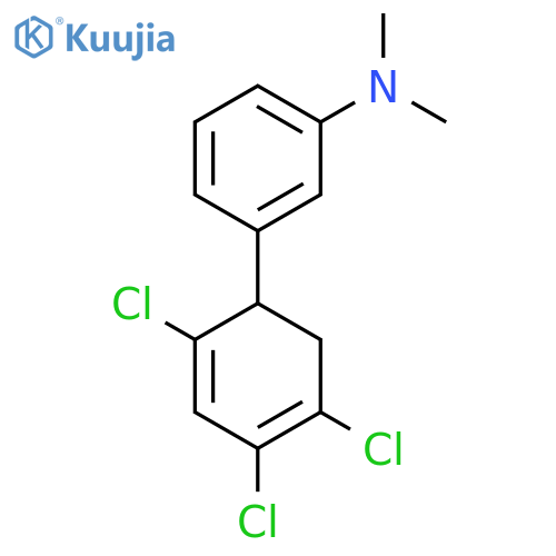 Dimethyl-[3-(2,4,5-trichloro-cyclohexa-2,4-dienyl)phenyl]-amine structure