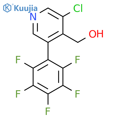 3-Chloro-5-(perfluorophenyl)pyridine-4-methanol structure