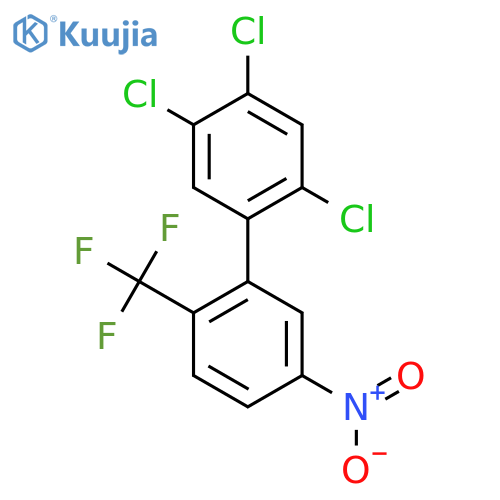 5'-Nitro-2,4,5-trichloro-2'-(trifluoromethyl)biphenyl structure