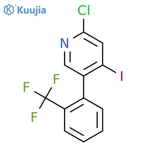 2-Chloro-4-iodo-5-(2-(trifluoromethyl)phenyl)pyridine structure