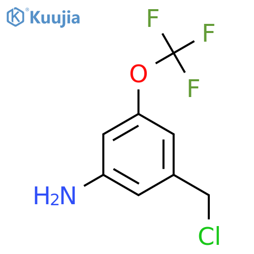3-Amino-5-(trifluoromethoxy)benzyl chloride structure