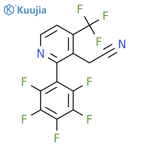 2-(Perfluorophenyl)-4-(trifluoromethyl)pyridine-3-acetonitrile structure
