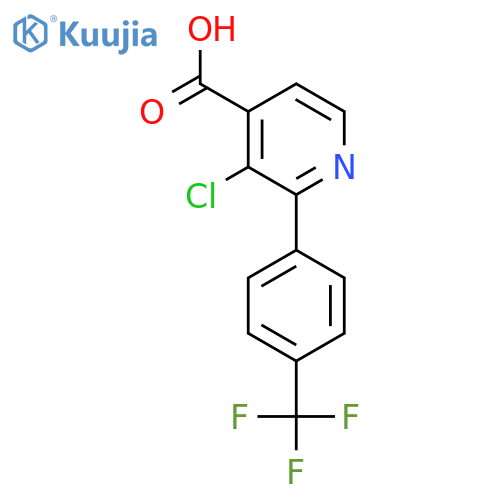 3-Chloro-2-(4-(trifluoromethyl)phenyl)isonicotinic acid structure