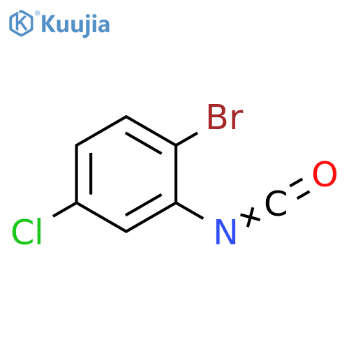 1-bromo-4-chloro-2-isocyanatobenzene structure