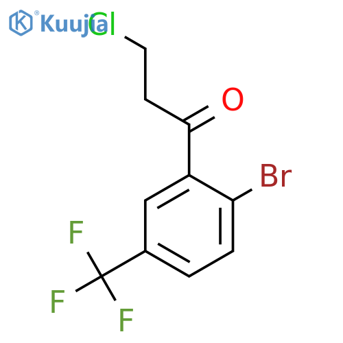 2'-Bromo-3-chloro-5'-(trifluoromethyl)propiophenone structure