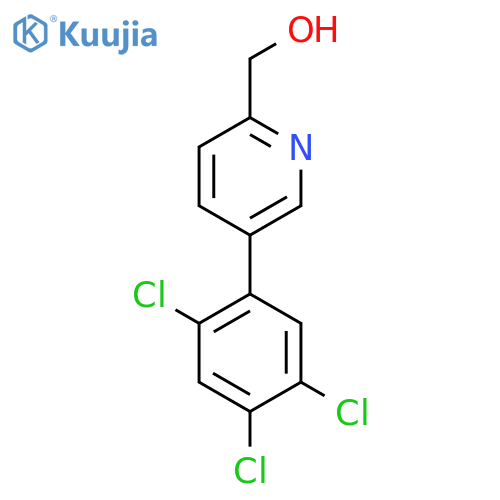 5-(2,4,5-Trichlorophenyl)pyridine-2-methanol structure