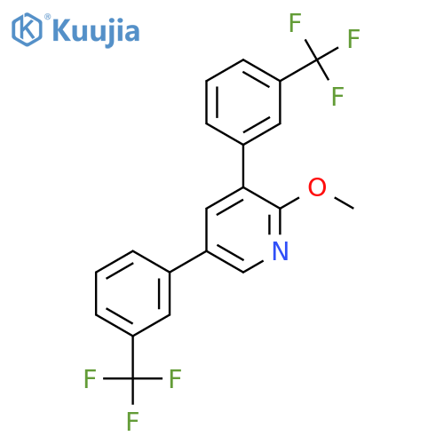 3,5-Bis(3-(trifluoromethyl)phenyl)-2-methoxypyridine structure