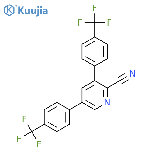 3,5-Bis(4-(trifluoromethyl)phenyl)picolinonitrile structure