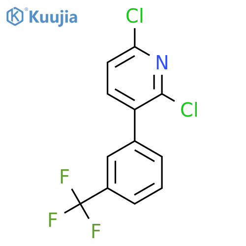 2,6-Dichloro-3-(3-(trifluoromethyl)phenyl)pyridine structure