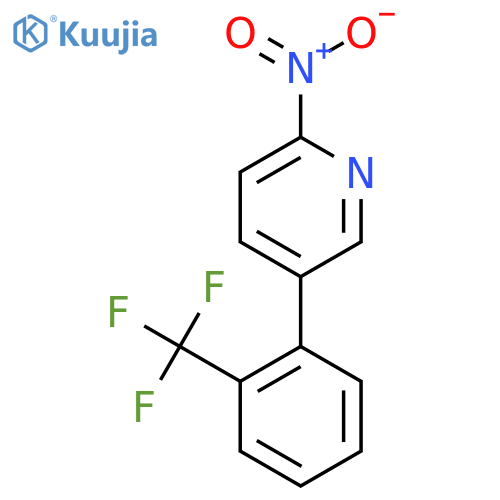 2-Nitro-5-(2-(trifluoromethyl)phenyl)pyridine structure