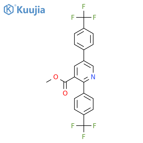 Methyl 2,5-bis(4-(trifluoromethyl)phenyl)nicotinate structure