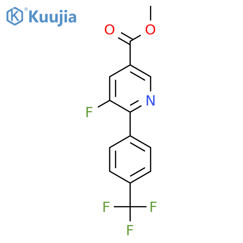 Methyl 5-fluoro-6-(4-(trifluoromethyl)phenyl)nicotinate structure