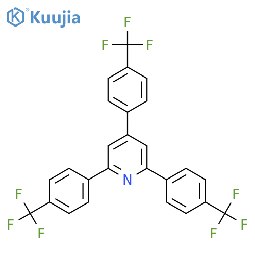 2,4,6-Tris(4-(trifluoromethyl)phenyl)pyridine structure