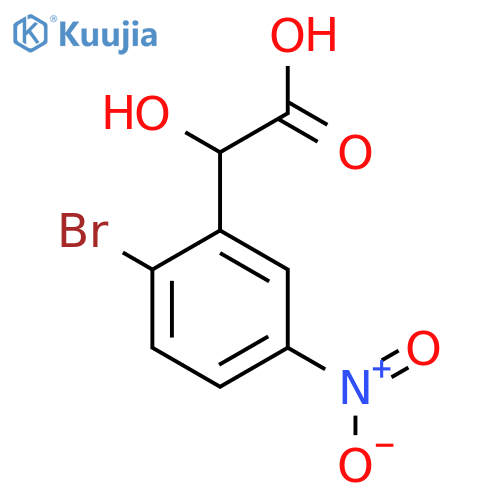 2-Bromo-5-nitromandelic acid structure