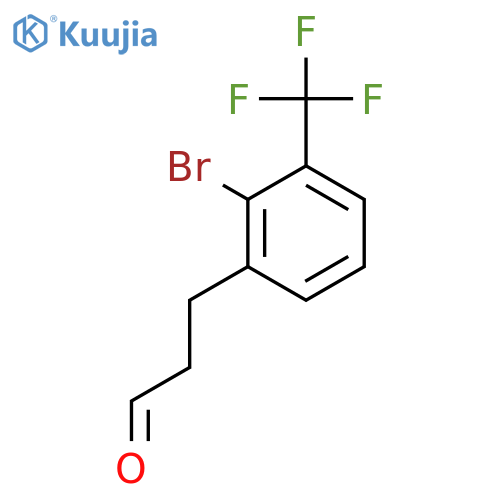3-(2'-Bromo-3'-(trifluoromethyl)phenyl)propionaldehyde structure