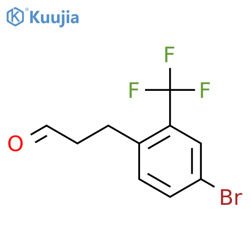 3-(4'-Bromo-2'-(trifluoromethyl)phenyl)propionaldehyde structure