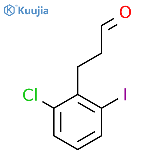 3-(2'-Chloro-6'-iodophenyl)propionaldehyde structure