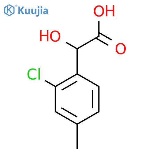 2-(2-chloro-4-methylphenyl)-2-hydroxyacetic acid structure