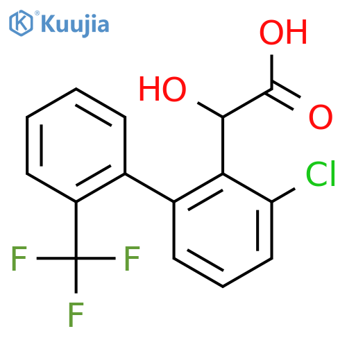 (3-Chloro-2'-(trifluoromethyl)biphenyl-2-yl)-hydroxy-acetic acid structure