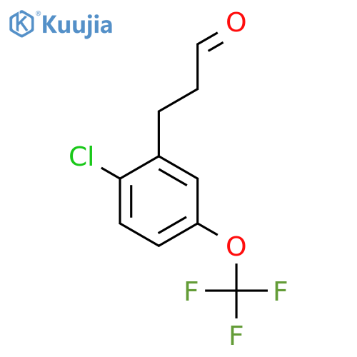 3-(2'-Chloro-5'-(trifluoromethoxy)phenyl)propionaldehyde structure