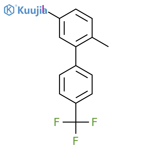 5-Iodo-2-methyl-4'-(trifluoromethyl)biphenyl structure