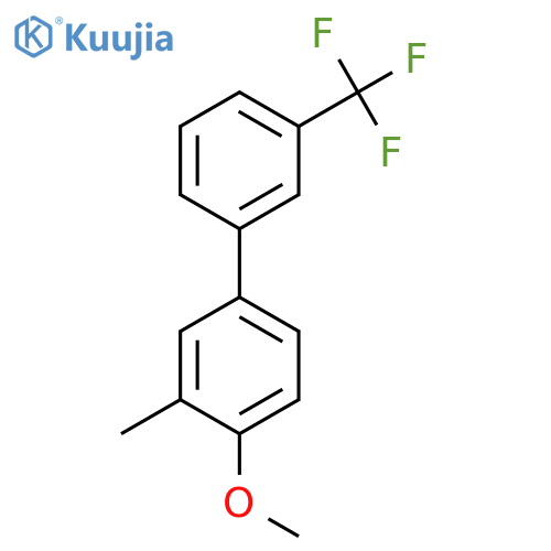 4-Methoxy-3-methyl-3'-(trifluoromethyl)biphenyl structure