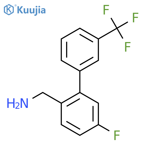 C-(5-Fluoro-3'-(trifluoromethyl)biphenyl-2-yl)-methylamine structure