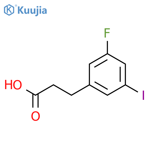 3-(3-Fluoro-5-iodo-phenyl)-propionic acid structure