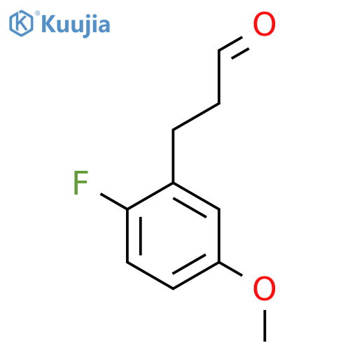 3-(2'-Fluoro-5'-methoxyphenyl)propionaldehyde structure