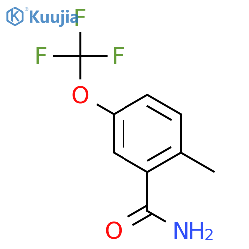2-methyl-5-(trifluoromethoxy)benzamide structure