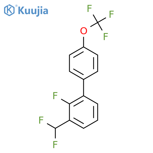 3-(Difluoromethyl)-2-fluoro-4'-(trifluoromethoxy)biphenyl structure