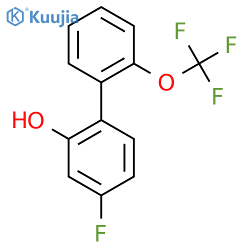 4-Fluoro-2-hydroxy-2'-(trifluoromethoxy)biphenyl structure