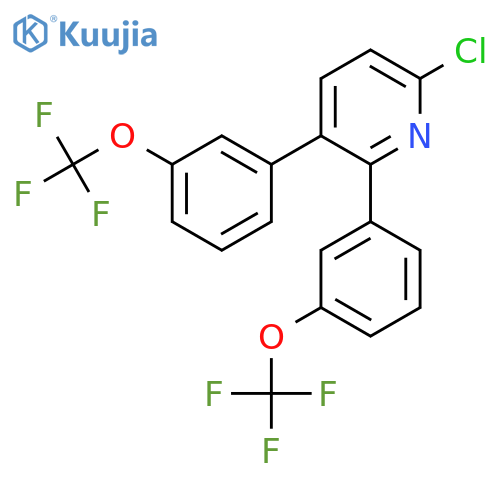 2,3-Bis(3-(trifluoromethoxy)phenyl)-6-chloropyridine structure
