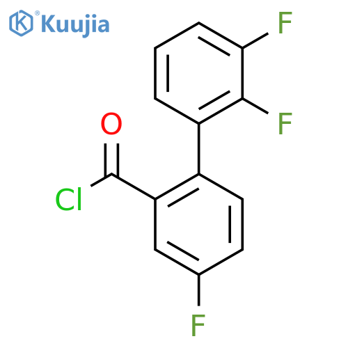 4,2',3'-Trifluorobiphenyl-2-carbonyl chloride structure