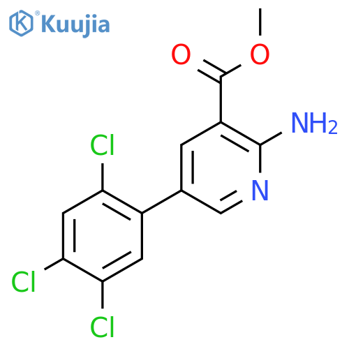 Methyl 2-amino-5-(2,4,5-trichlorophenyl)nicotinate structure