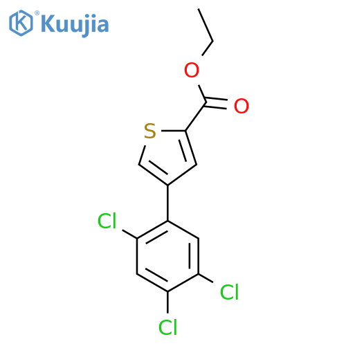 Ethyl 4-(2,4,5-trichlorophenyl)thiophene-2-carboxylate structure