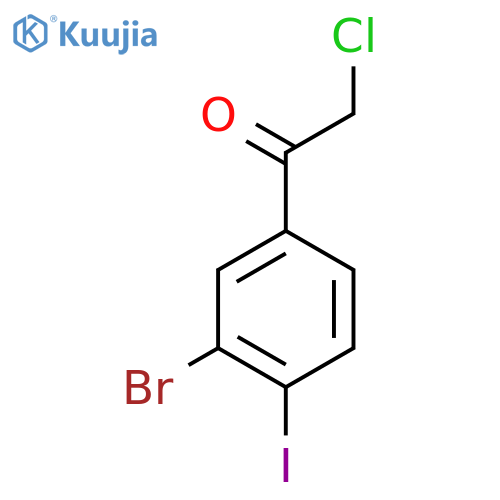 3'-Bromo-2-chloro-4'-iodoacetophenone structure