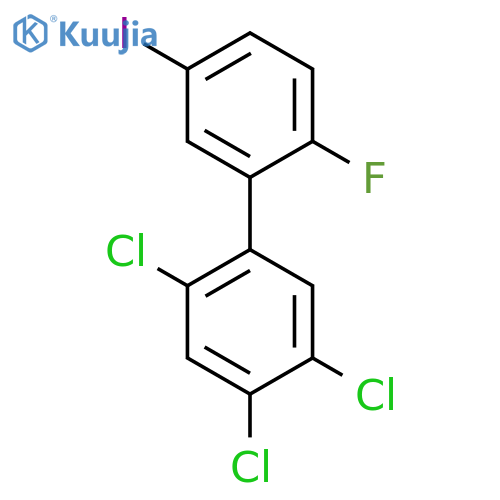 2'-Fluoro-5'-iodo-2,4,5-trichlorobiphenyl structure
