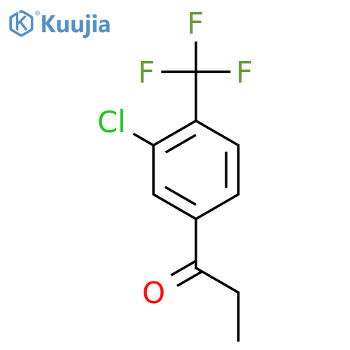 3'-Chloro-4'-(trifluoromethyl)propiophenone structure