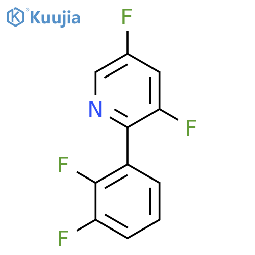 2-(2,3-Difluorophenyl)-3,5-difluoropyridine structure